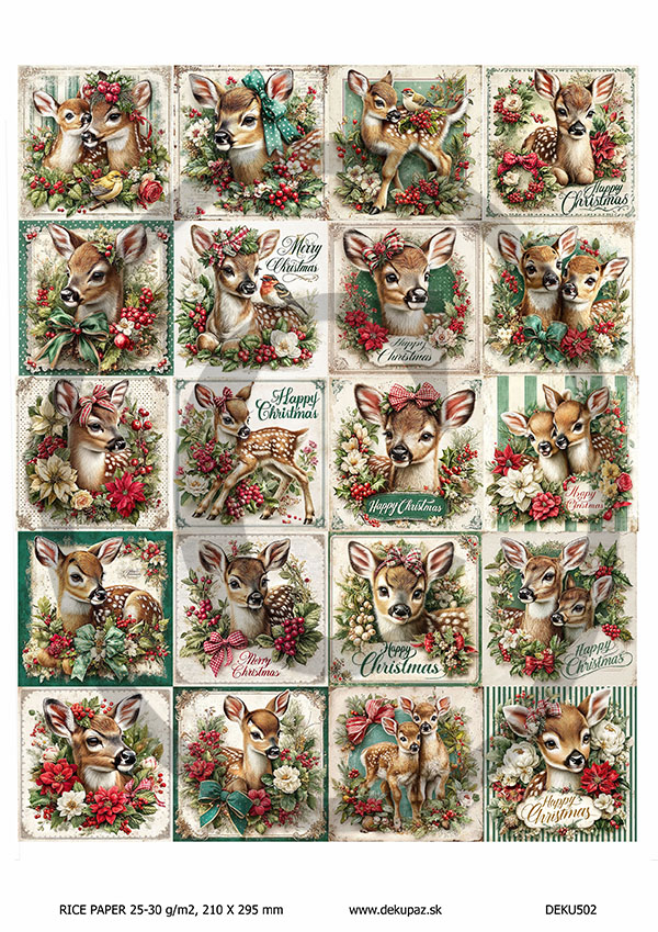 Ryžový papier na decoupage DEK502