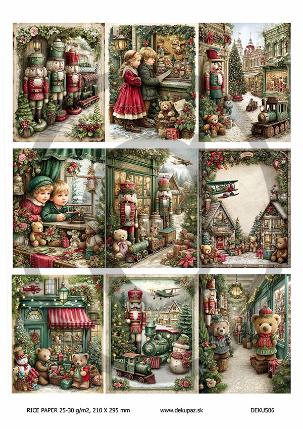 Ryžový papier na decoupage DEK506