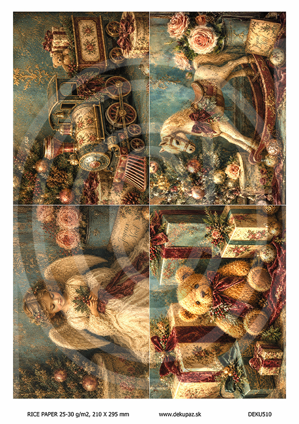  Ryžový papier na decoupage  DEK510