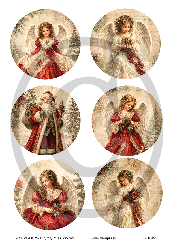  Ryžový papier na decoupage  DEK491