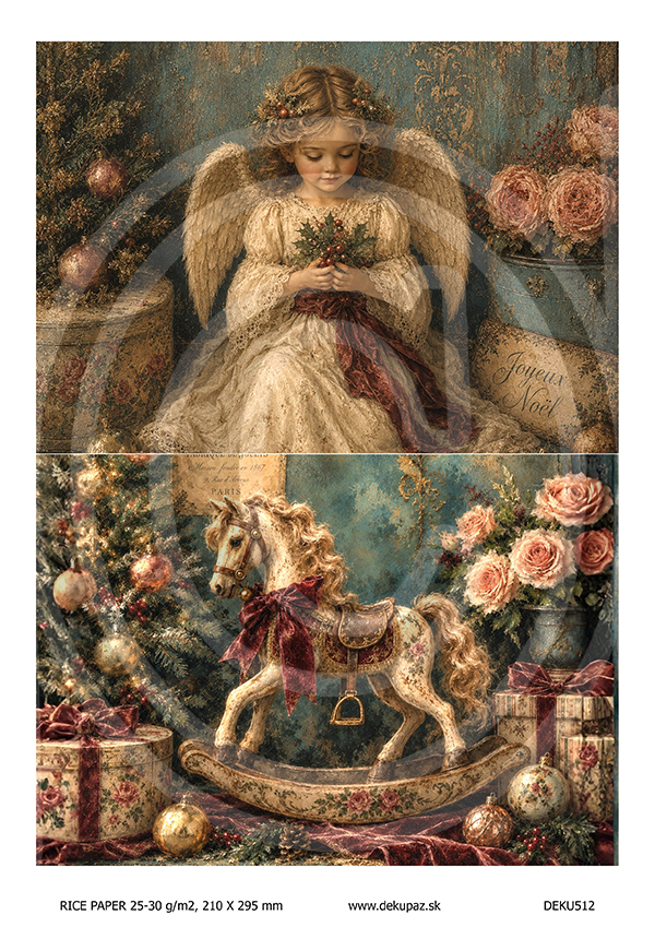 Ryžový papier na decoupage DEK512