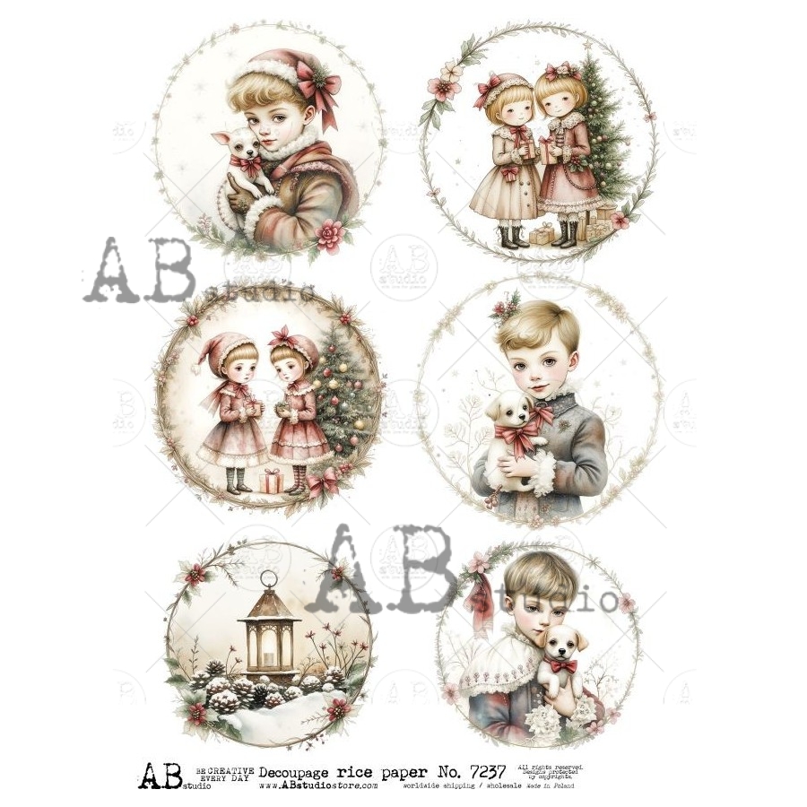 Ryžový papier na decoupage AB7652