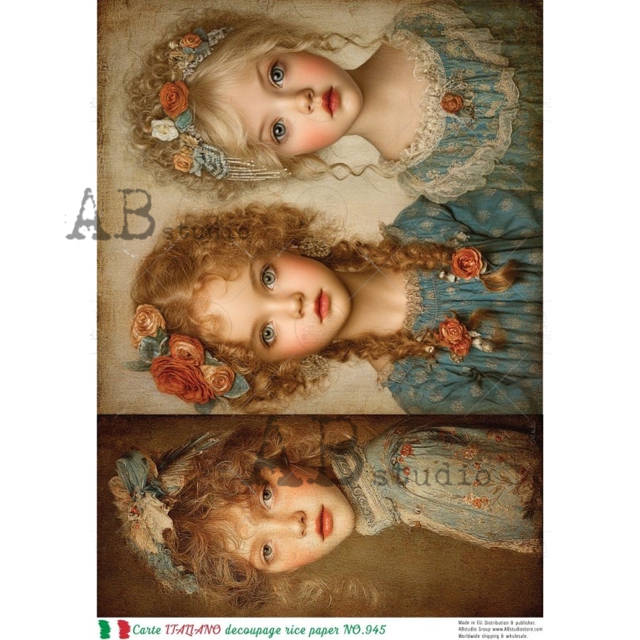 Ryžový papier na decoupage CI945