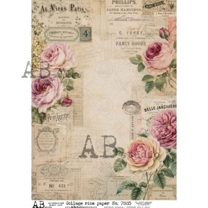 Ryžový papier na decoupage AB7885