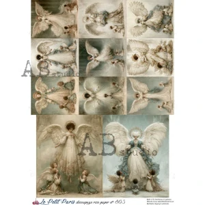 Ryžový papier na decoupage L804