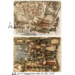Ryžový papier na decoupage AB8020