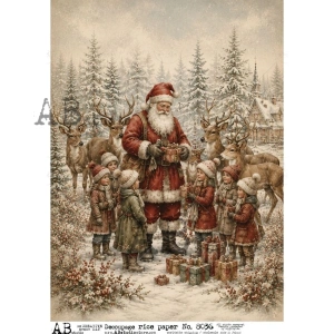 Ryžový papier na decoupage AB8036