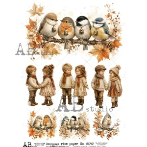 Ryžový papier na decoupage AB8042