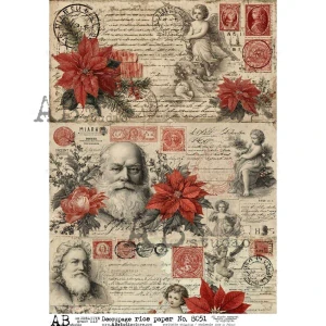 Ryžový papier na decoupage AB8051
