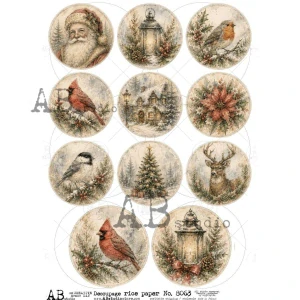 Ryžový papier na decoupage AB8063