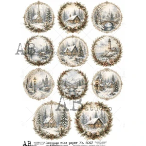 Ryžový papier na decoupage AB8067