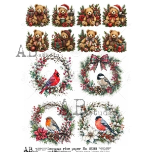 Ryžový papier na decoupage AB8086