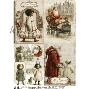 Ryžový papier na decoupage AB8097