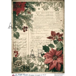 Ryžový papier na decoupage L851