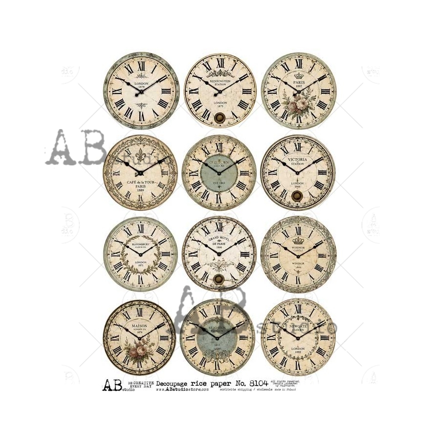 Ryžový papier na decoupage AB8104