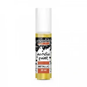 Metalická farba, bakokovo zlatá, 20 ml
