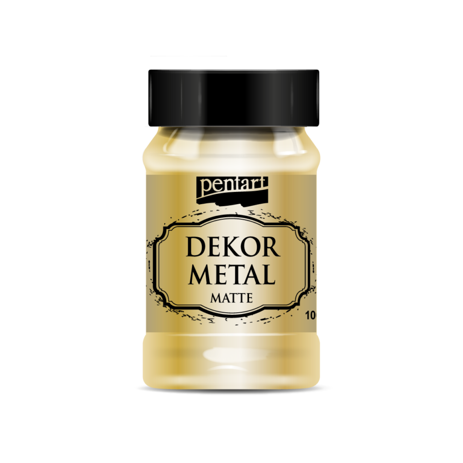 Dekoračná metalická farba matná, zlatá 100 ml