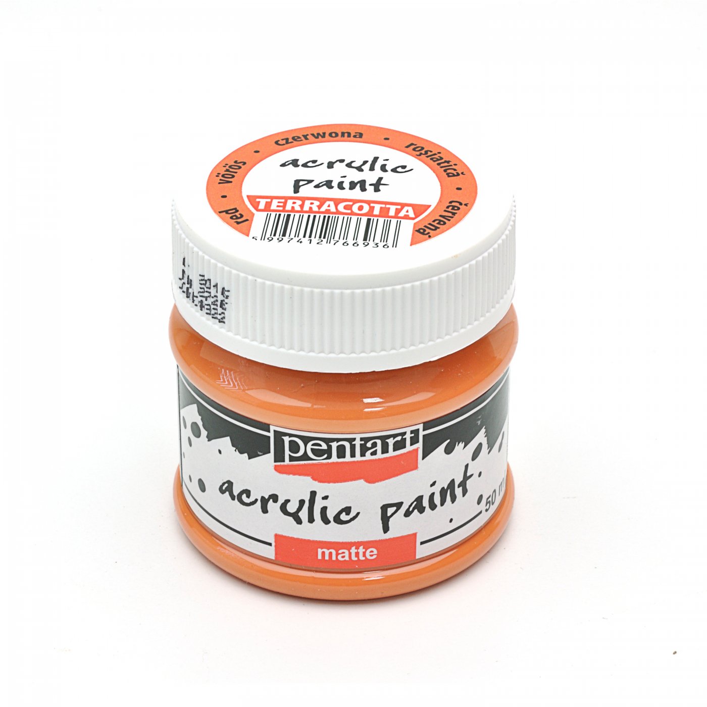 Matná akrylová farba, PENTART, 50 ml, terakota červená