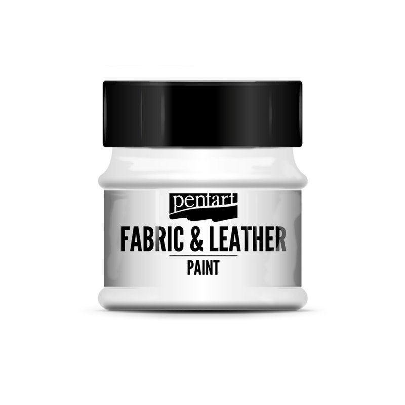 Farba na textil a kožu, biela, 50 ml, PENTART