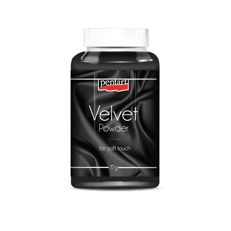 Velúrový / Zamatový prášok, čierna 17 g