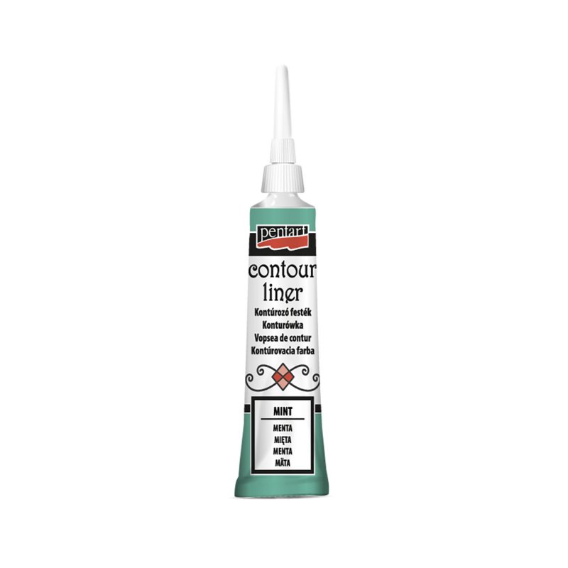 Kontúrovacia farba, mentolová, 20 ml