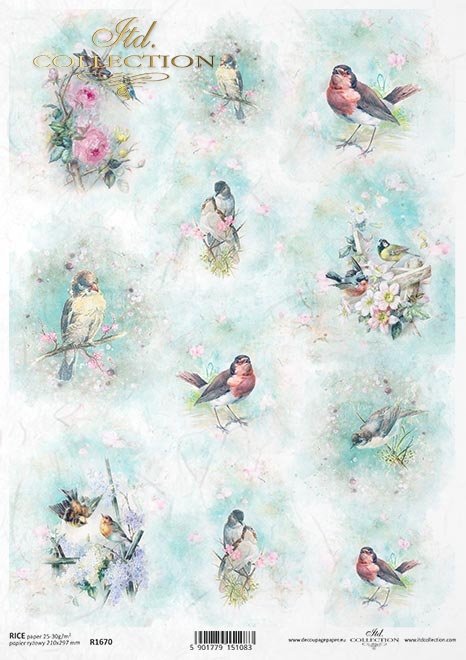 Ryžový papier na decoupage ITD-R1670