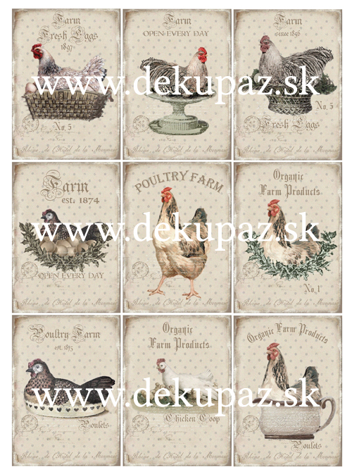  Ryžový papier na decoupage 
