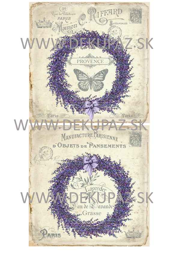  Ryžový papier na decoupage 