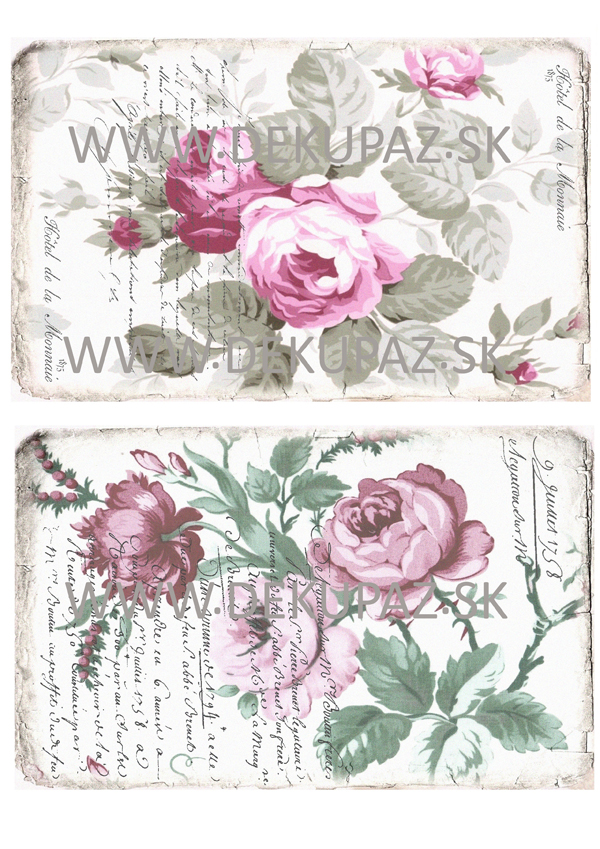  Ryžový papier na decoupage 