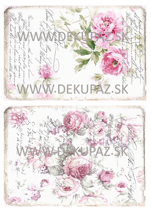  Ryžový papier na decoupage 