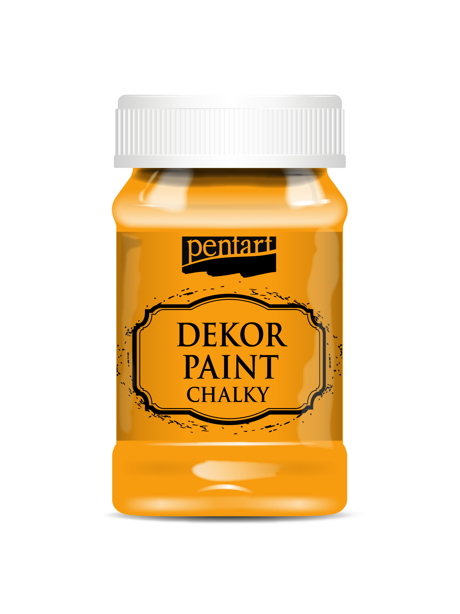 Dekor kriedová vintage farba, pomarančová, 100 ml