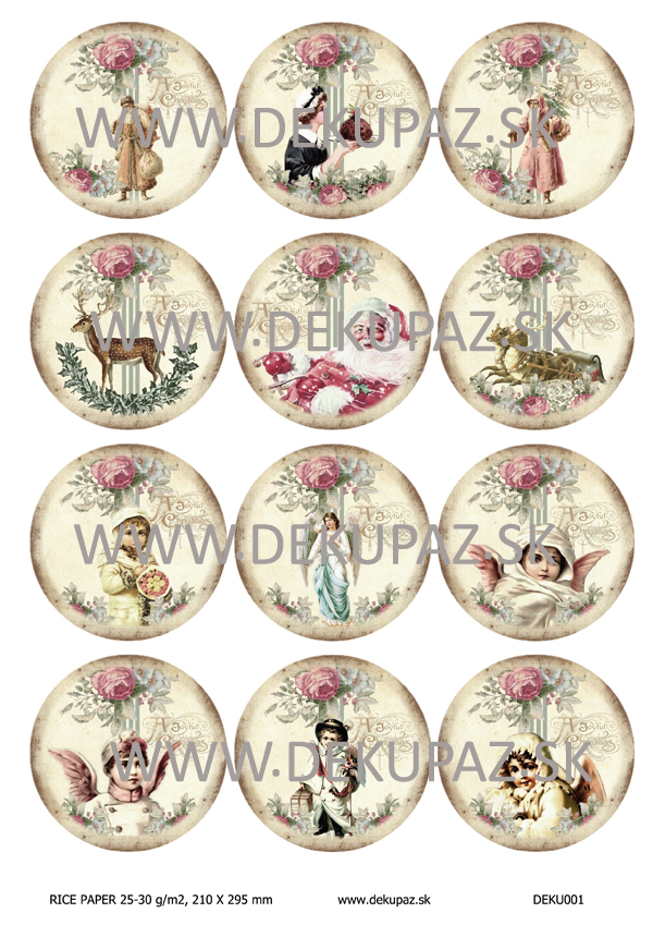  Ryžový papier na decoupage 
