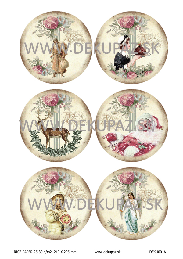  Ryžový papier na decoupage 