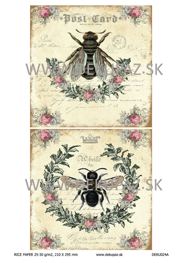  Ryžový papier na decoupage 