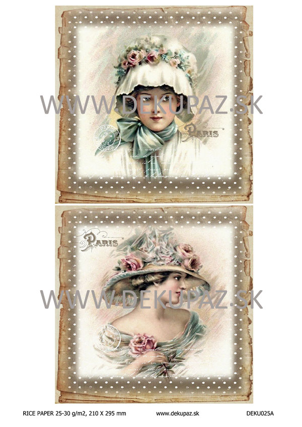 Ryžový papier na decoupage 