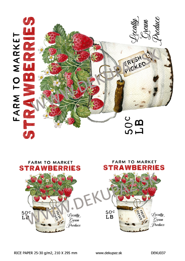  Ryžový papier na decoupage 