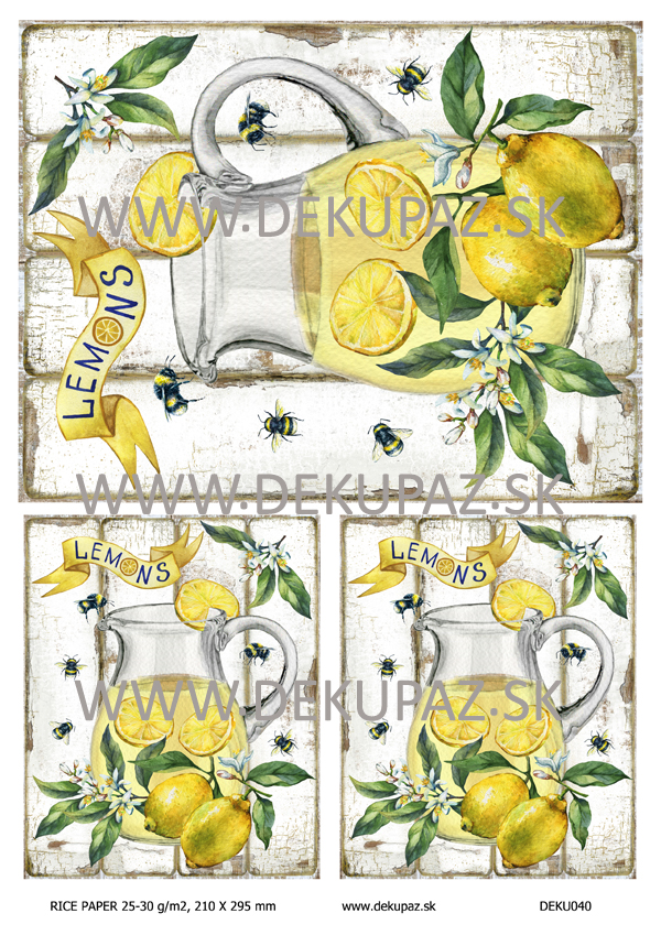  Ryžový papier na decoupage 