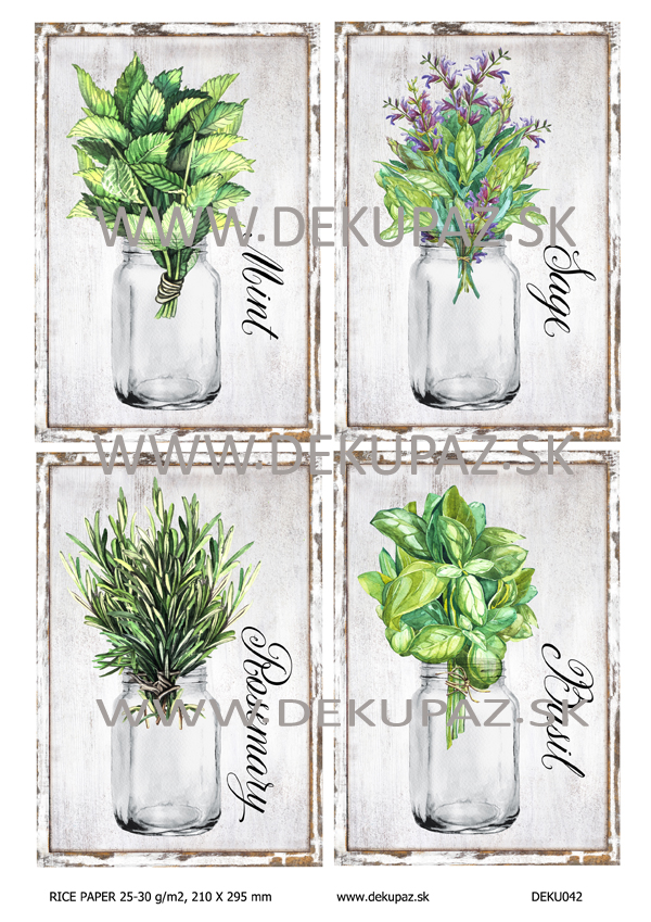  Ryžový papier na decoupage 