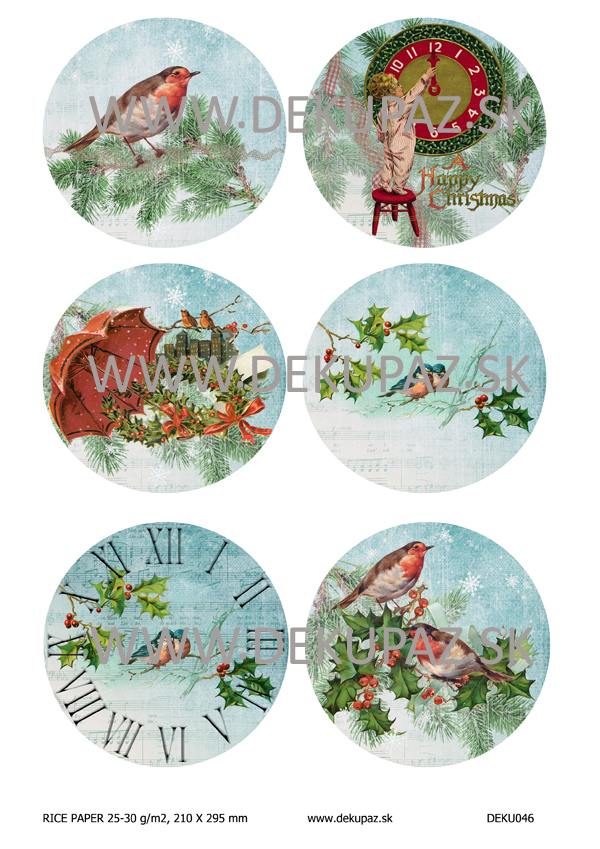  Ryžový papier na decoupage 