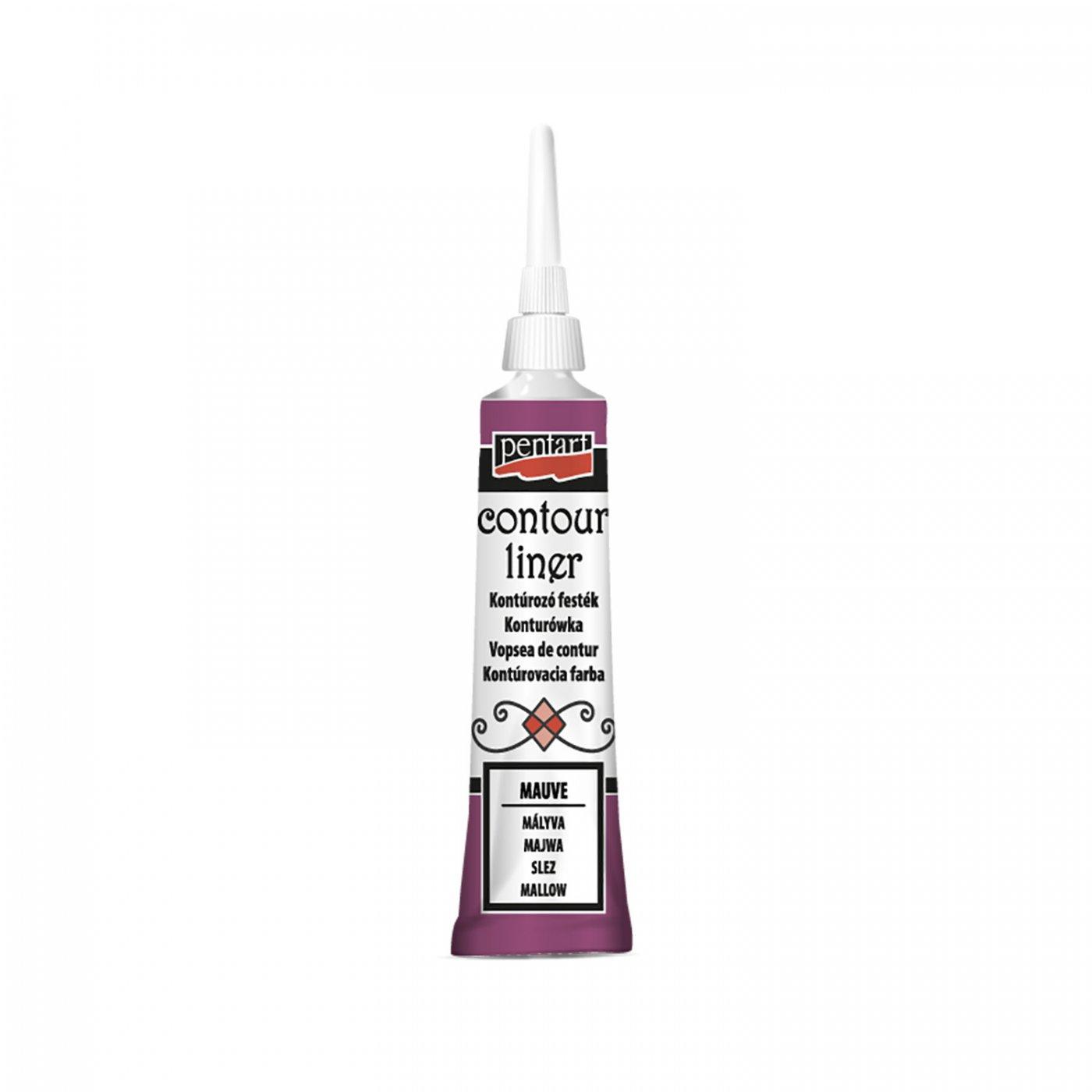 Kontúrovacia farba, trblietavá staroružovál, 20 ml