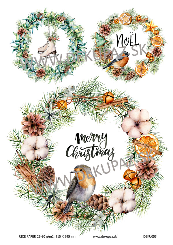  Ryžový papier na decoupage 
