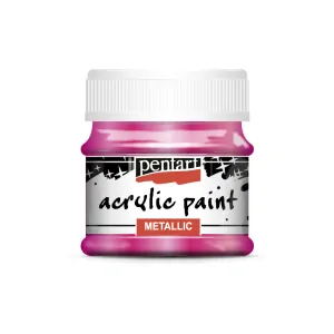 Akrylová farba, metalická, 50 ml, magenta