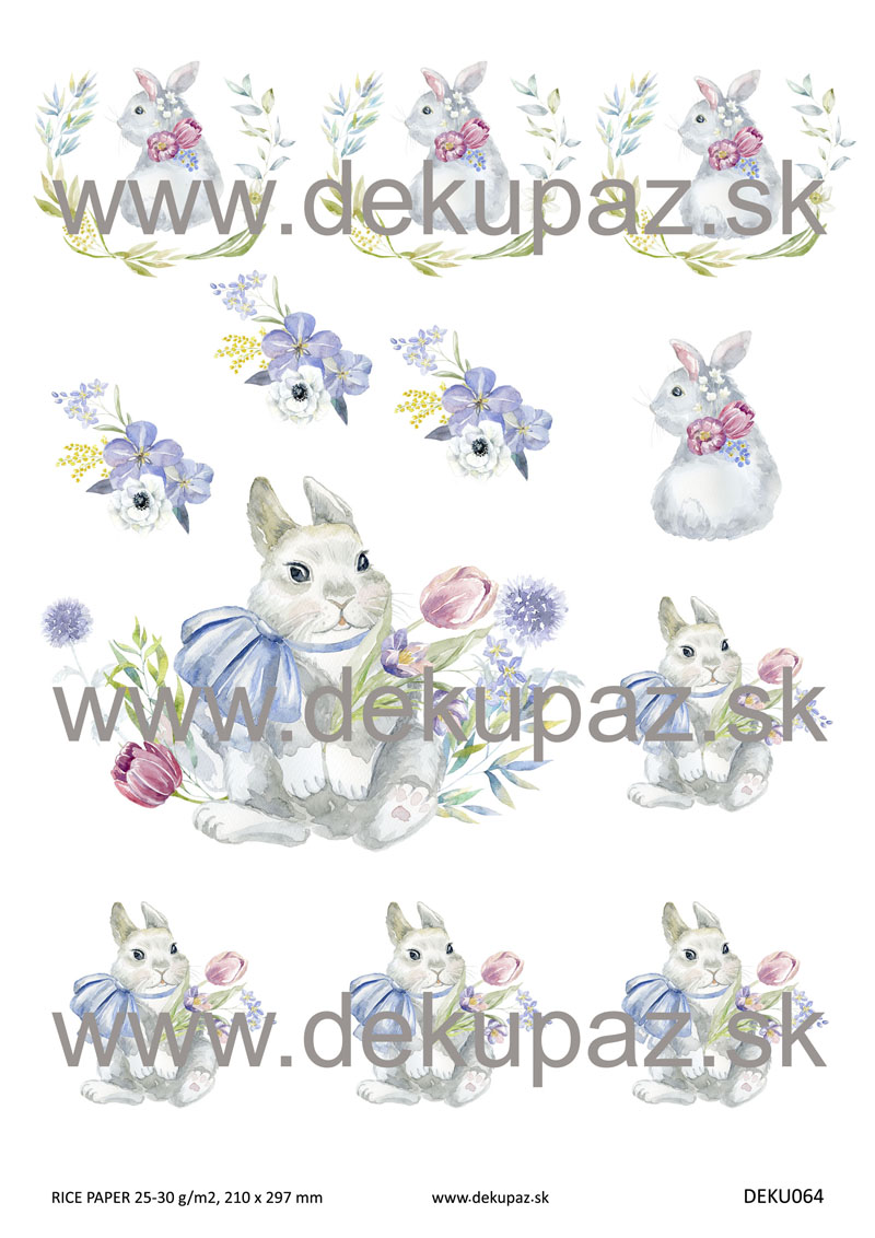  Ryžový papier na decoupage 