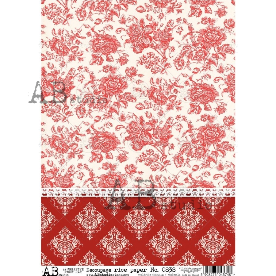 Ryžový papier na decoupage AB838