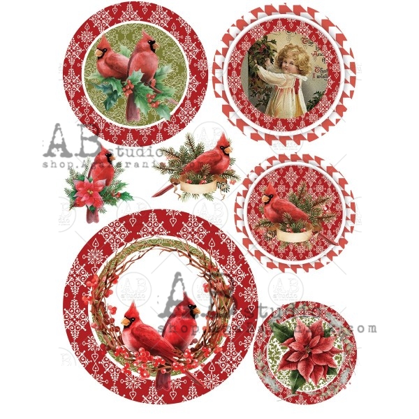 Ryžový papier na decoupage AB445