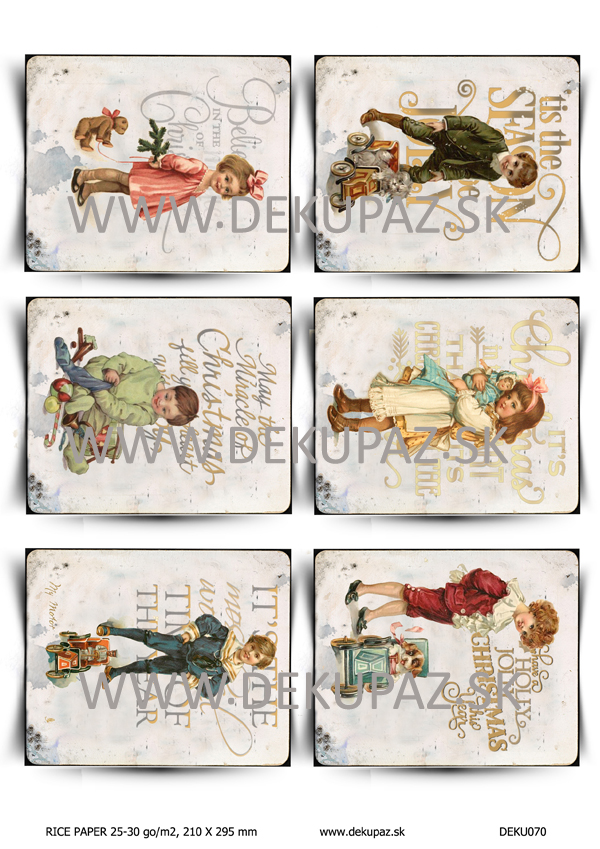  Ryžový papier na decoupage DEK070