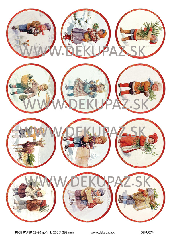  Ryžový papier na decoupage DEK074