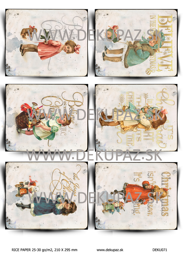  Ryžový papier na decoupage DEK071