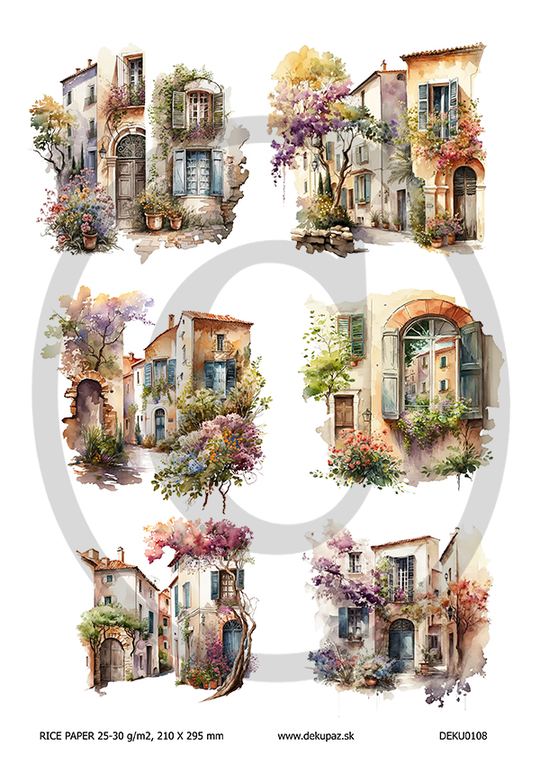  Ryžový papier na decoupage 