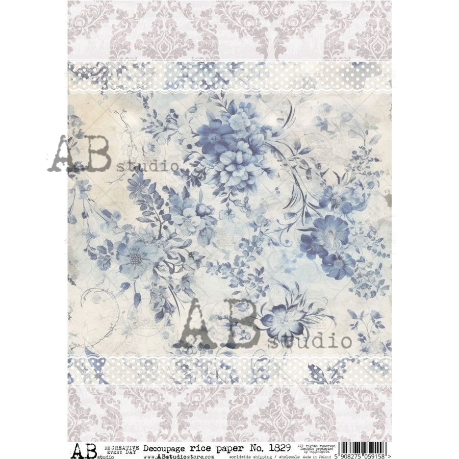 Ryžový papier na decoupage AB1829